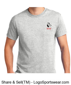 Wolf Emblem T- Shirt Design Zoom